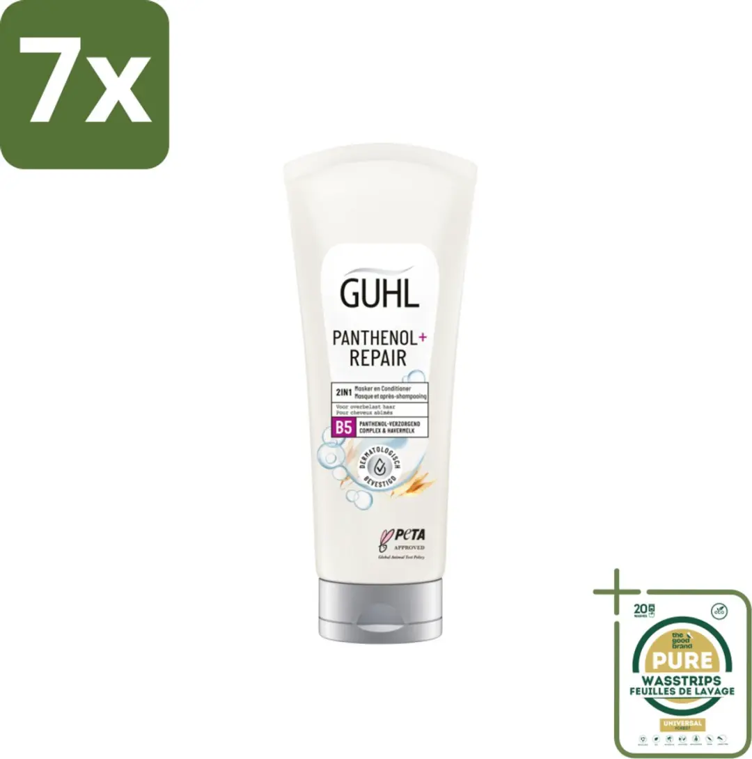 Guhl 2-in-1 Masker & Conditioner Panthenol+Repair 200ml - 7 Stuks