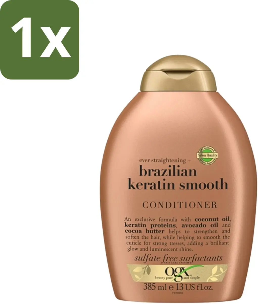 OGX Brazilian Keratin Smooth Conditioner 385ml