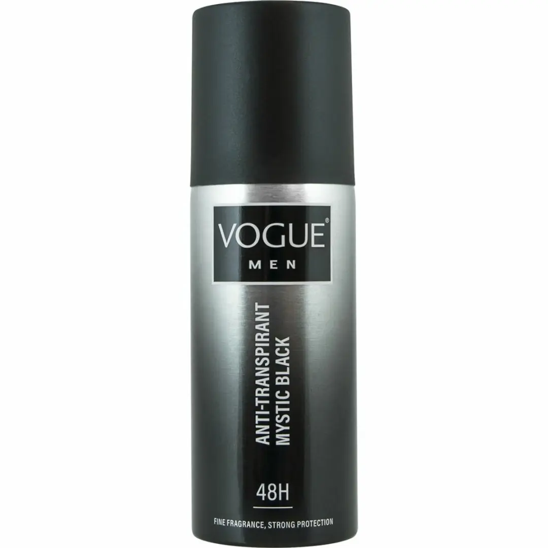 Vogue Men Mystic Black Deodorant Spray 150ml - 3 Stuks