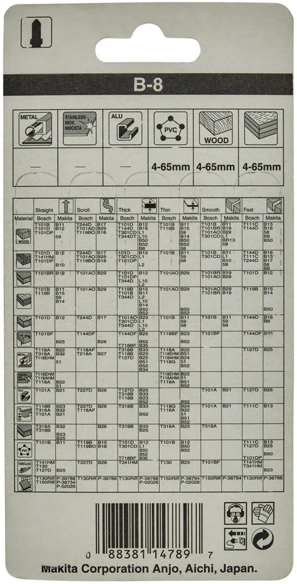 Makita A-85232 Decoupeerzaagblad Hout 75mm