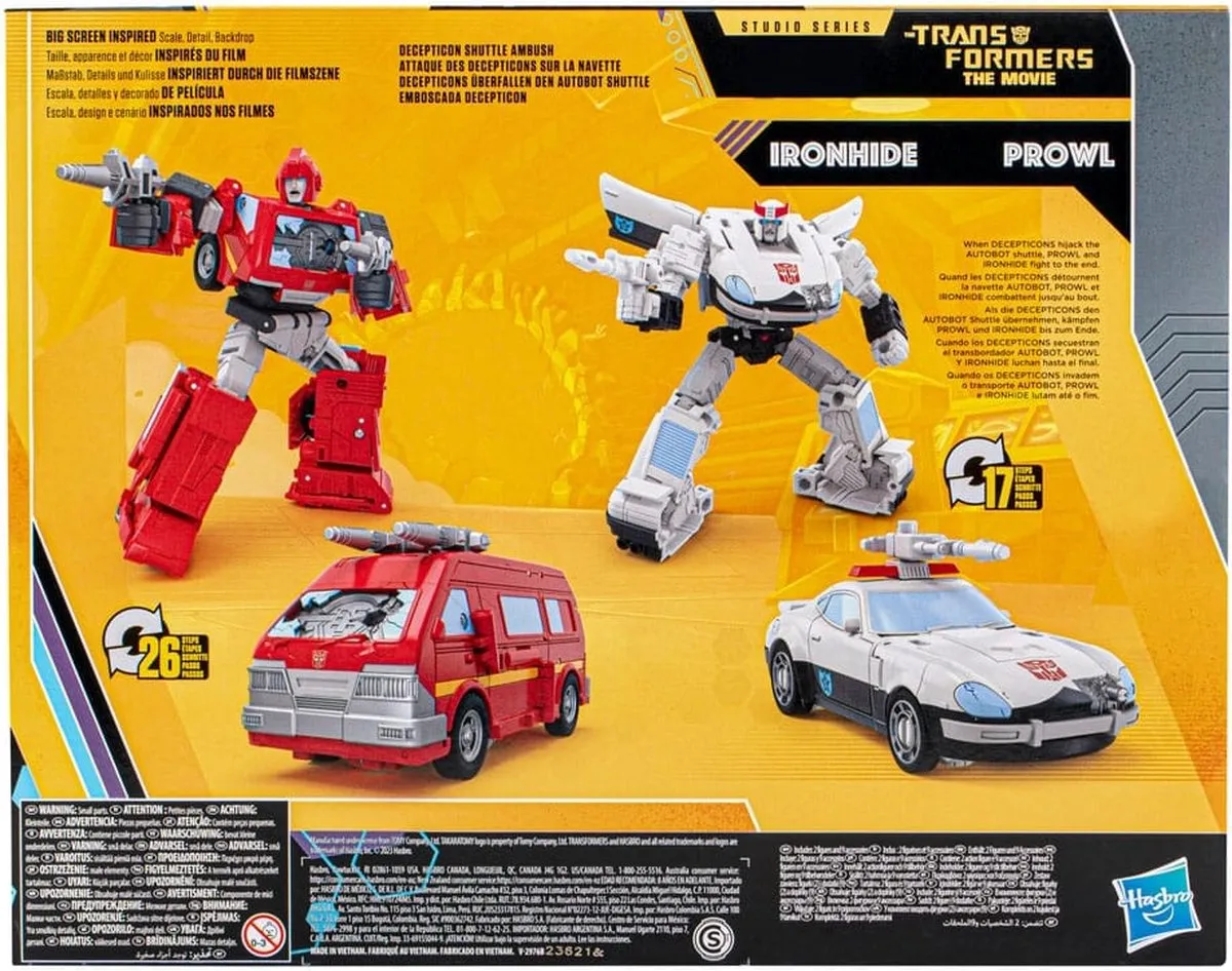 Hasbro Transformers Movie Ironhide & Prowl Actiefiguren - 2 Stuks