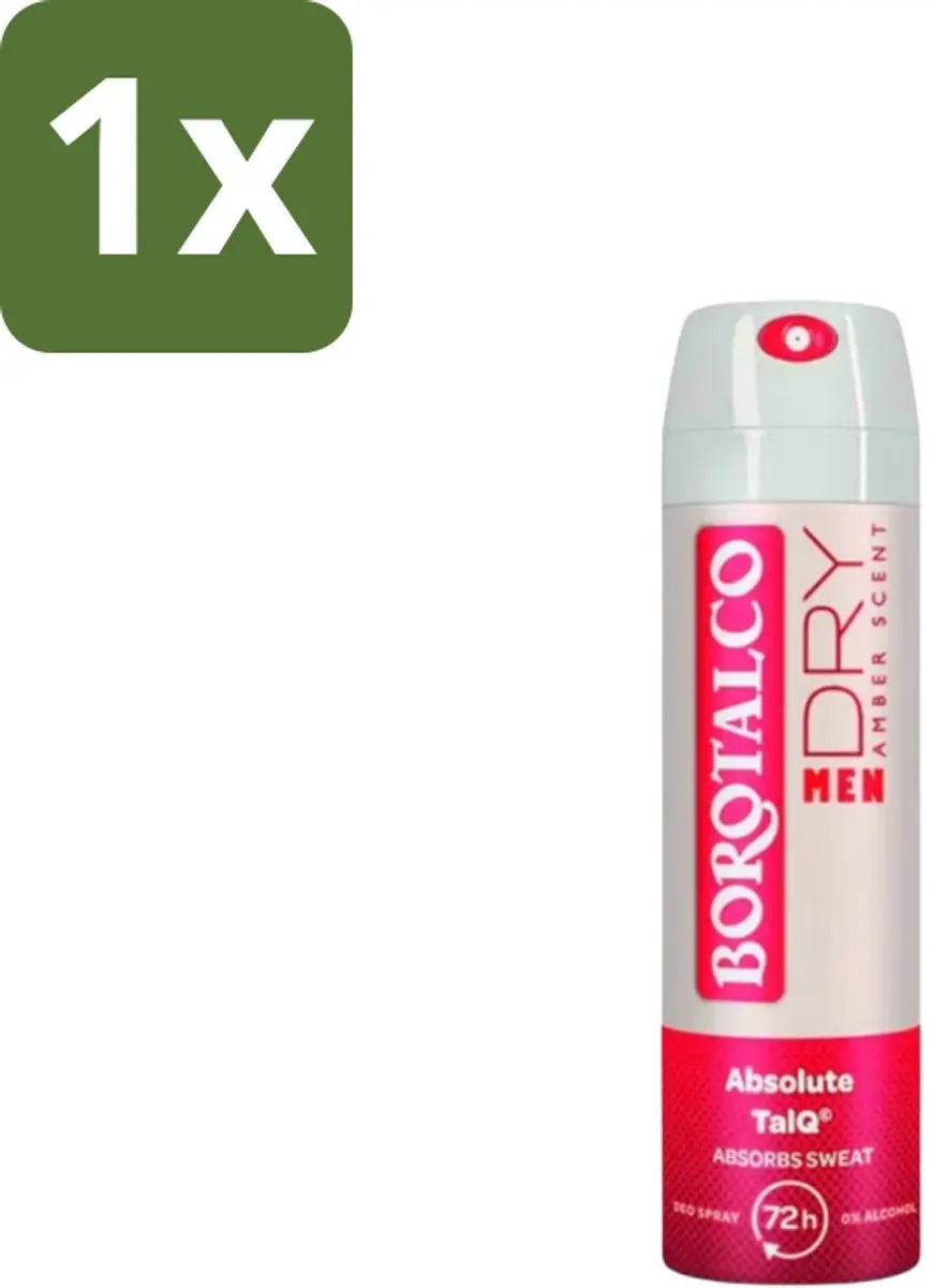 Borotalco Deodorant Spray Men Amber 150ml