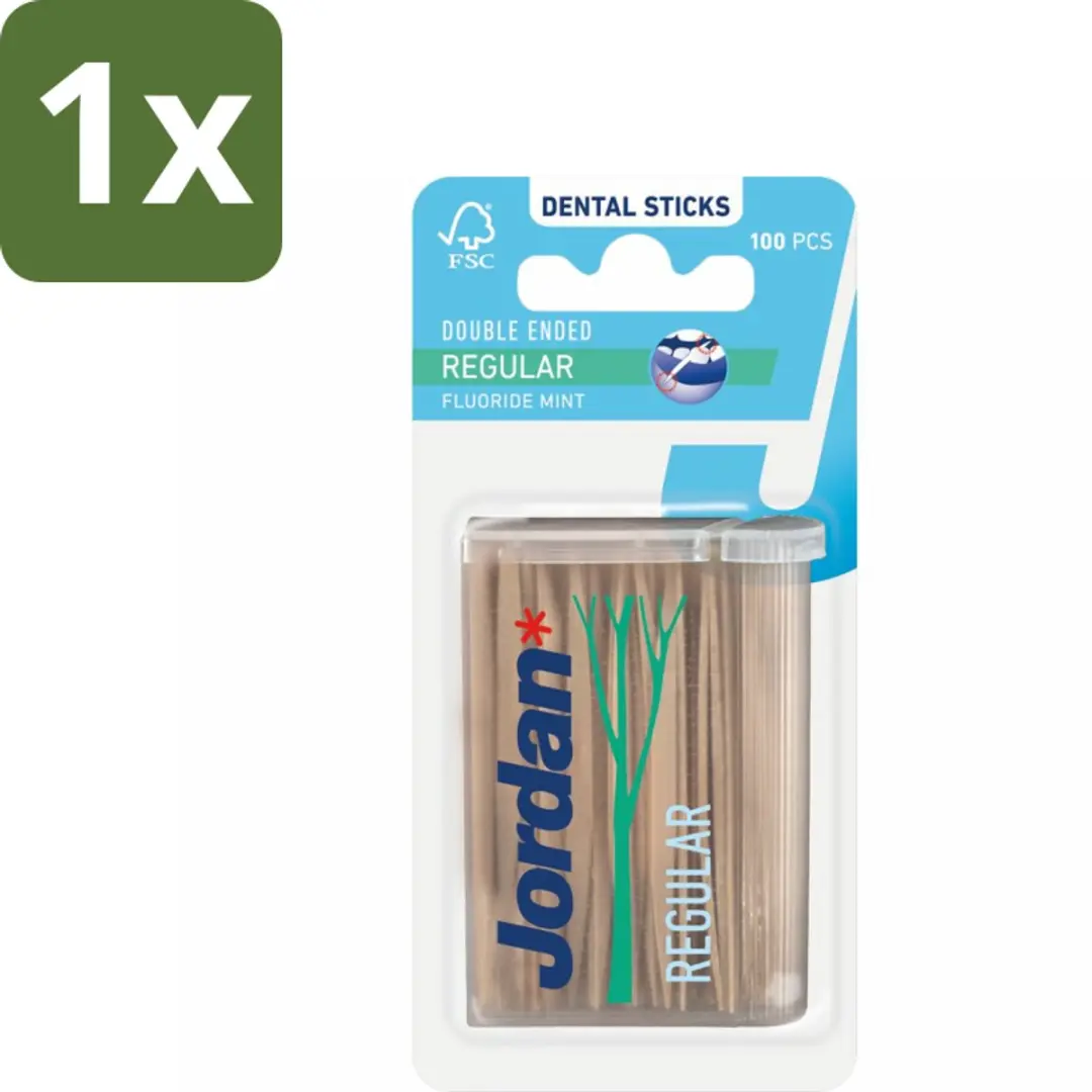 Jordan Tandenstokers Double Ended 100 Stuks