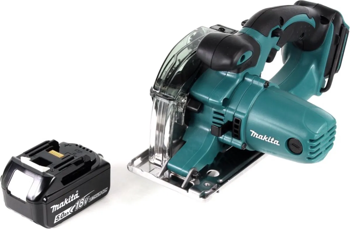 Makita DCS 552 T1 Metaalhandcirkelzaag 136mm - 18V - 5,0Ah - inclusief zaagblad & bril - afbeelding 5 van 5