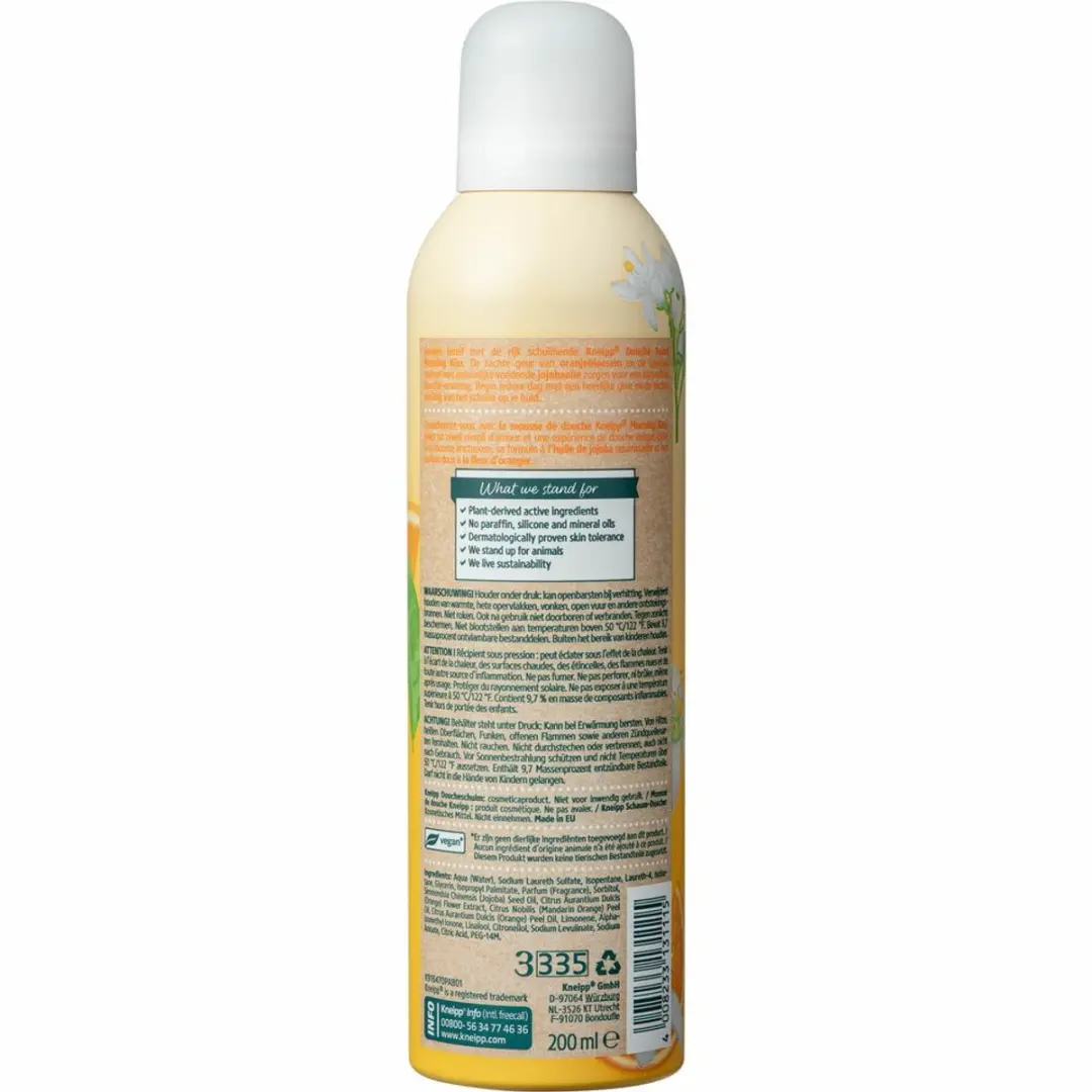 Kneipp Morning Kiss Douche Schuim 200ml - 15 Stuks