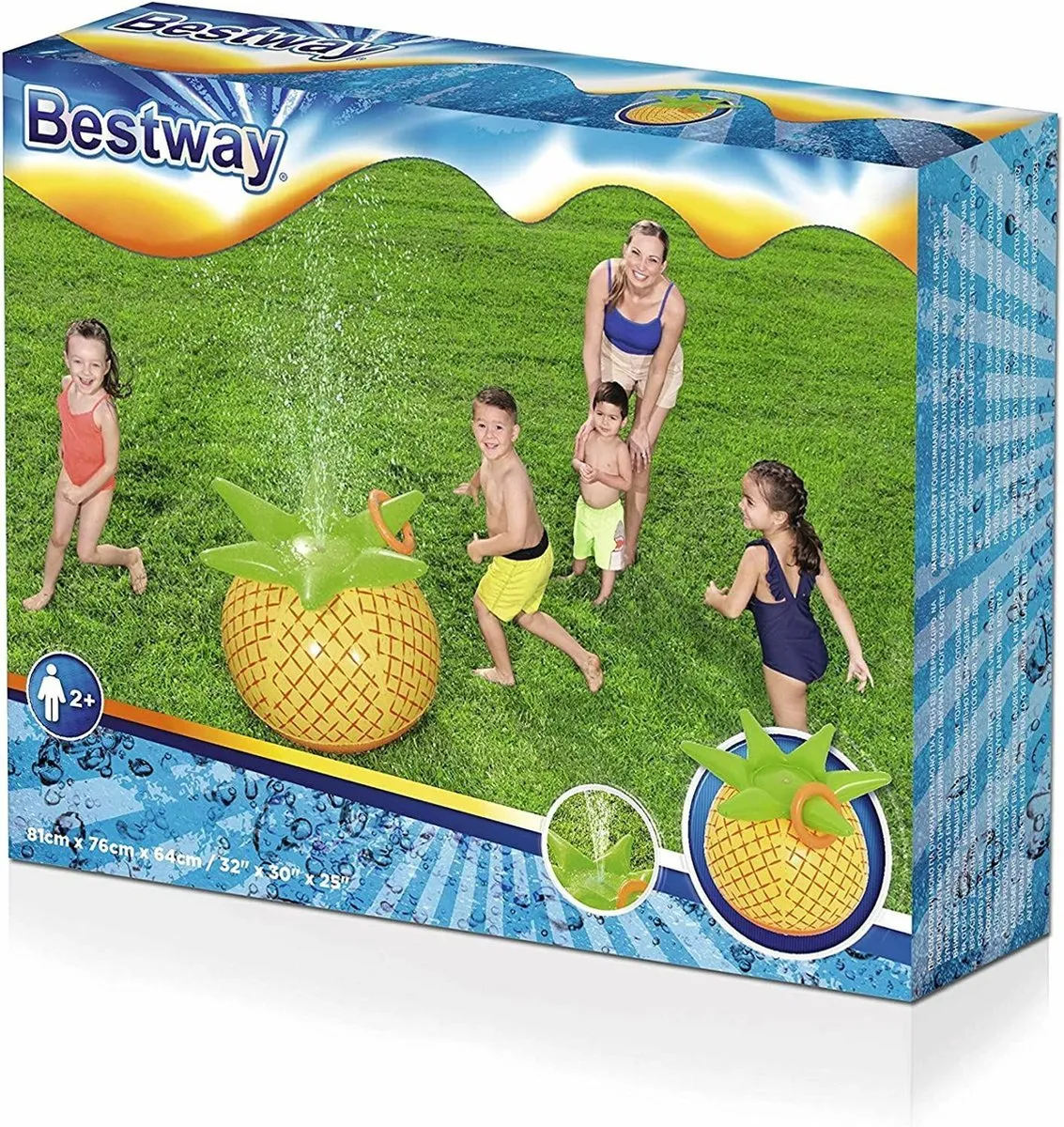 Bestway Ananas Waterspeelgoed Sprinkler - 81x76x64cm - Groen/Geel/Oranje