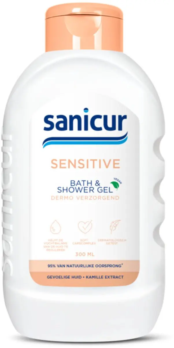 Sanicur Bath & Showergel Sensitive 300ml - 6 Stuks