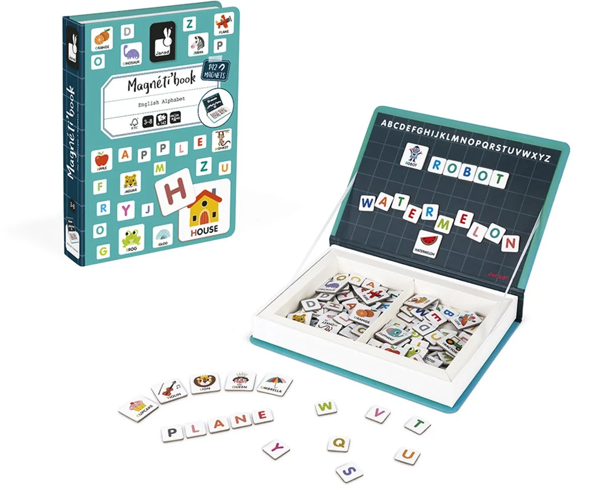 Janod Magnetibook Alfabet Engelstalig 2712