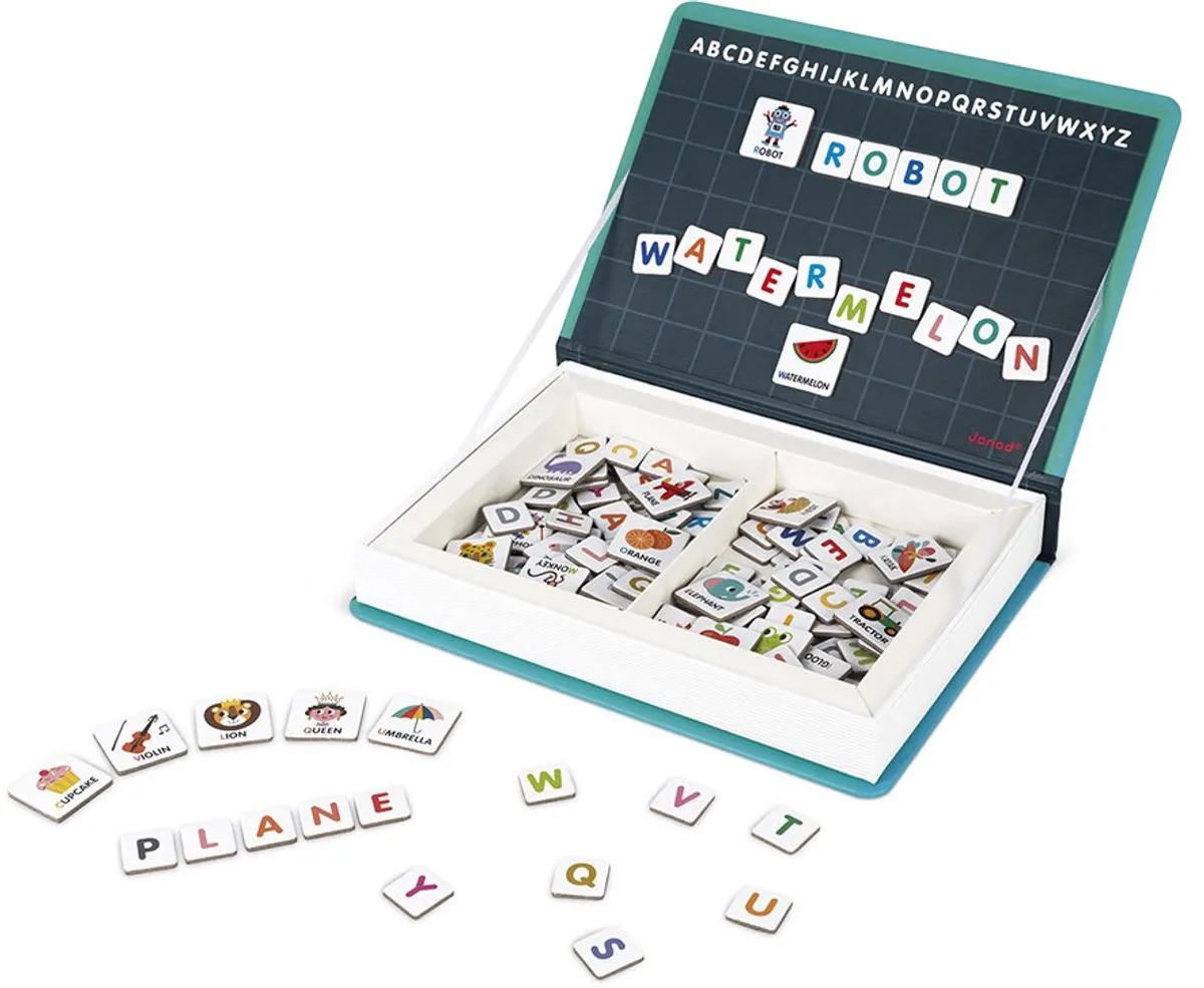 Janod Magnetibook Alfabet Engelstalig 2712 - 142 Magneten