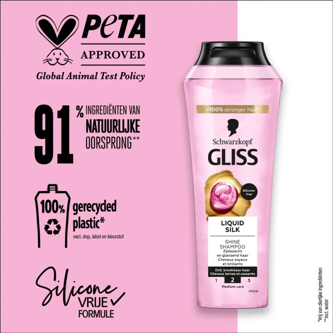 Gliss Liquid Silk Shampoo 250ml - 5 Stuks