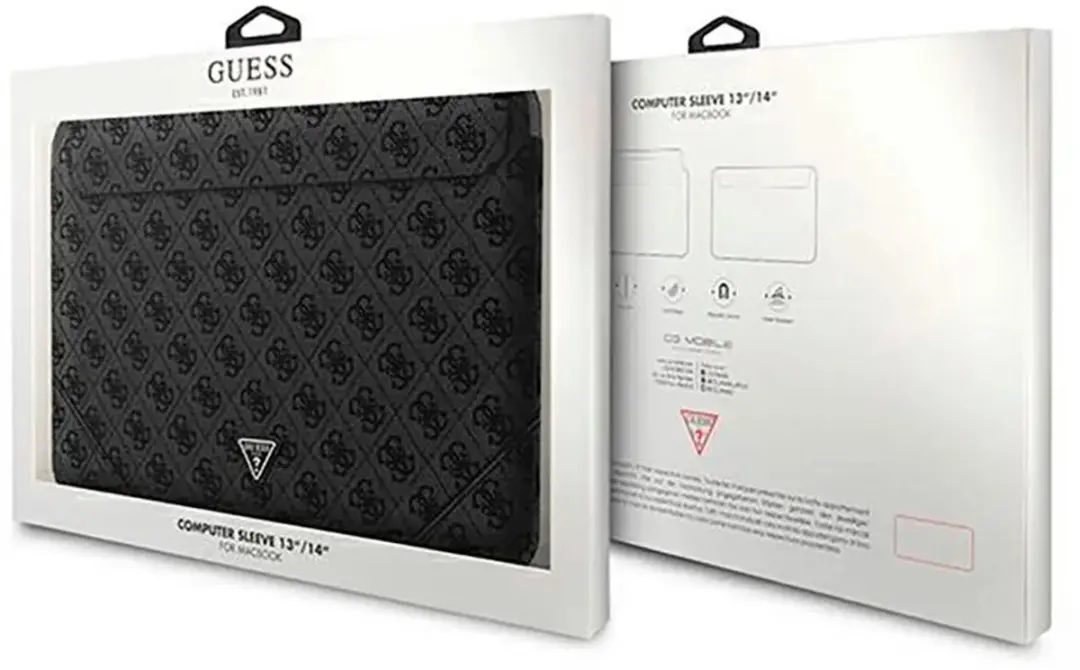 Guess 4G Triangle Laptoptas GUCS14P4TK - 14 inch - Grijs