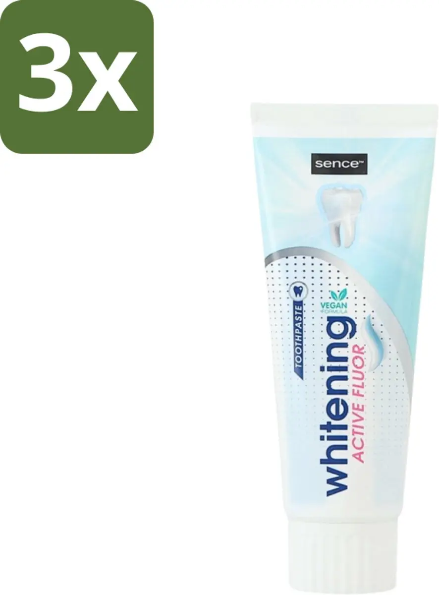 Sence Whitening Tandpasta 75ml - 3 Stuks