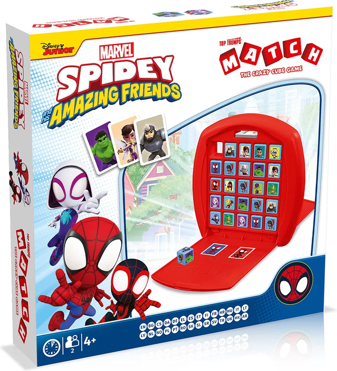 Winning Moves Spidey & Friends - Bordspel - Top Trumps Match - Multilingual