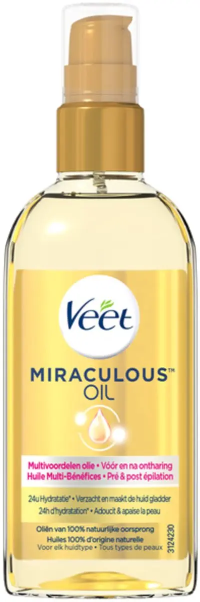 Veet Natuurlijke Voedende Olie 100ml - 5 Stuks