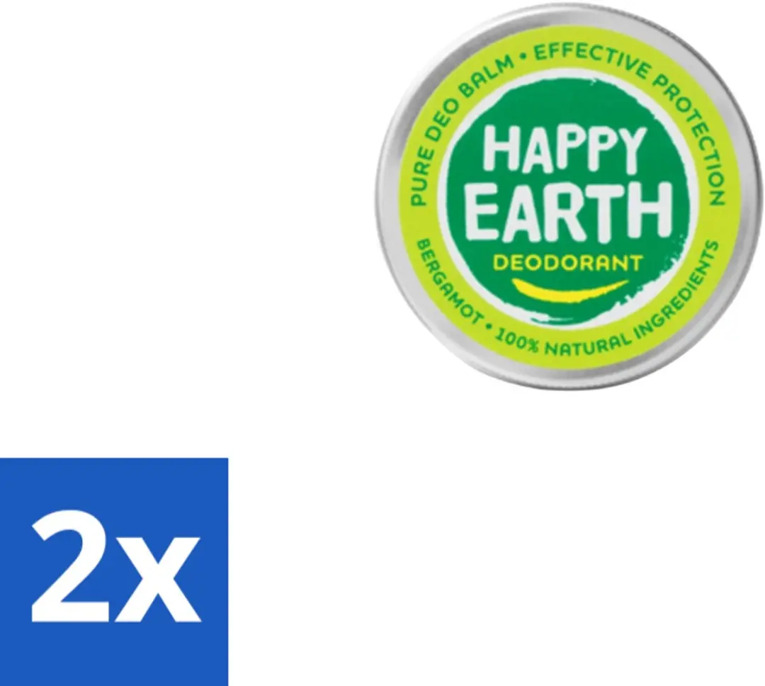 Happy Earth Deodorant Balm Bergamot 45g