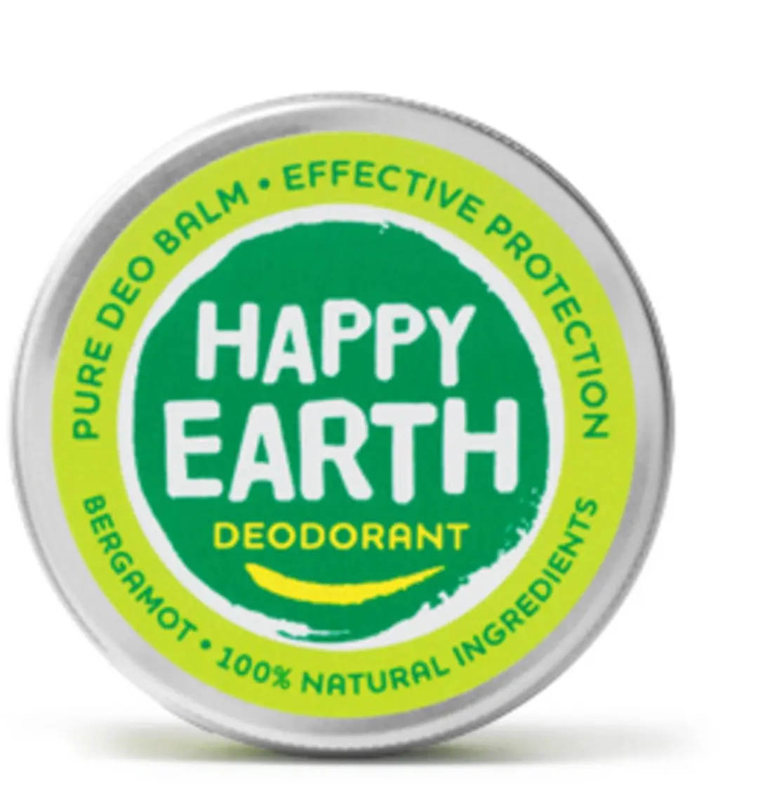 Happy Earth Deodorant Balm Bergamot 45g - 2 Stuks