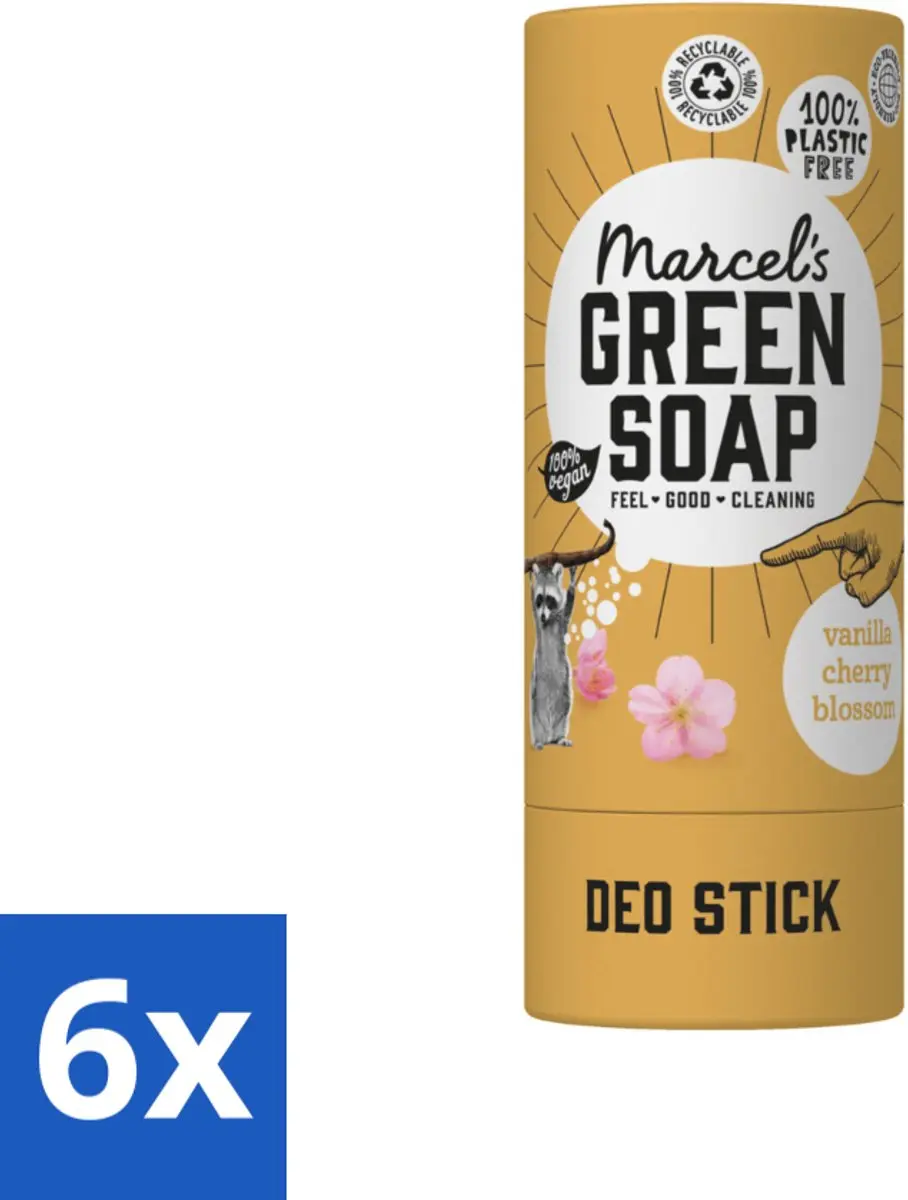 Marcel's Green Soap Deodorant Stick Vanille & Kersenbloesem 40g