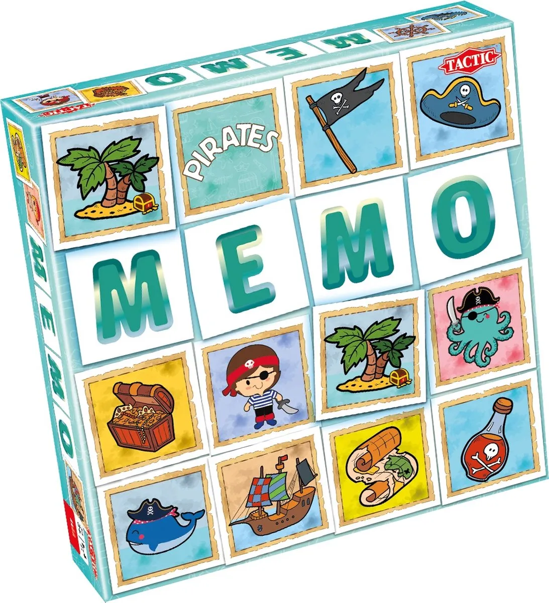 Tactic Piraten Memo Kaartspel - 6 Spelers