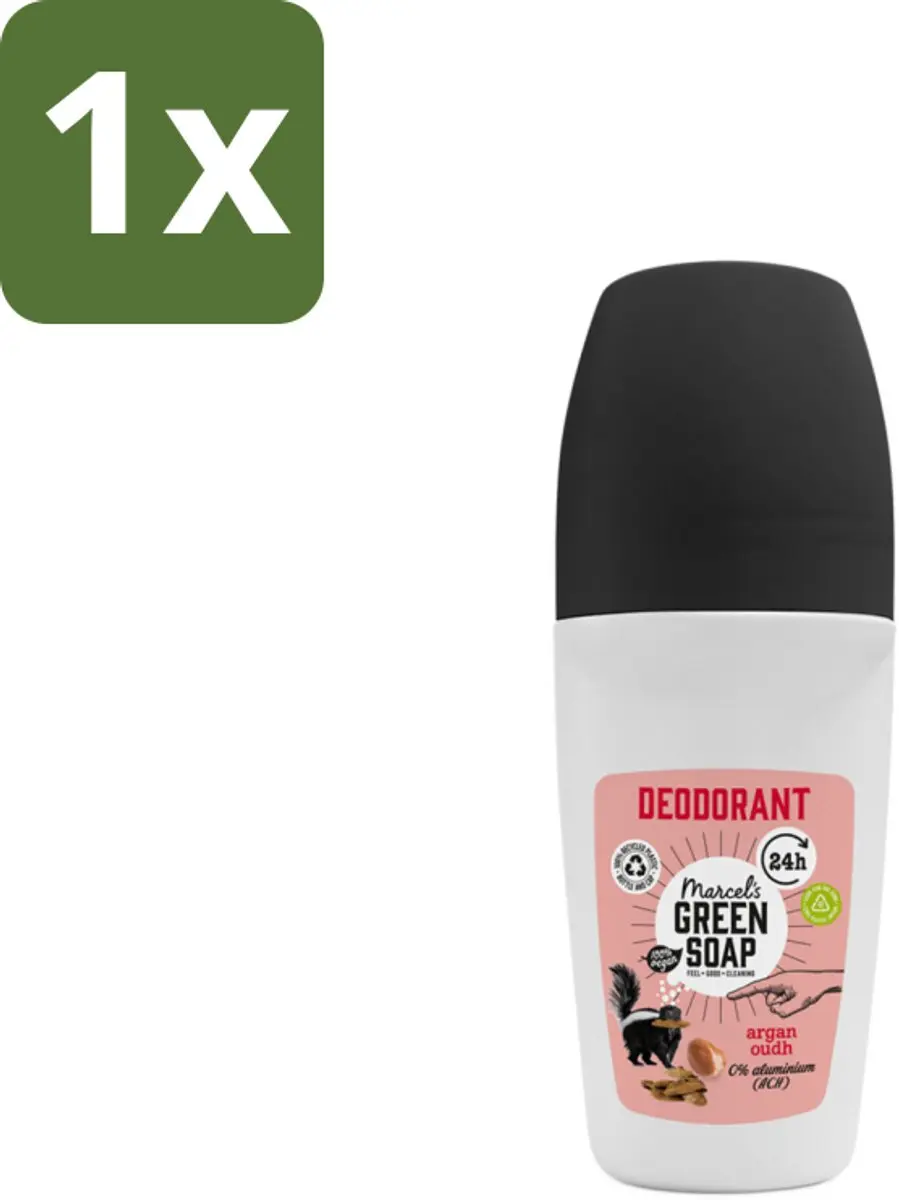 Marcel's Green Soap Deodorant Roller Argan & Oudh 50ml