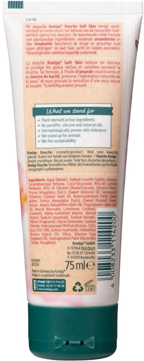 Kneipp Amandel Douche 75ml - 15 Stuks