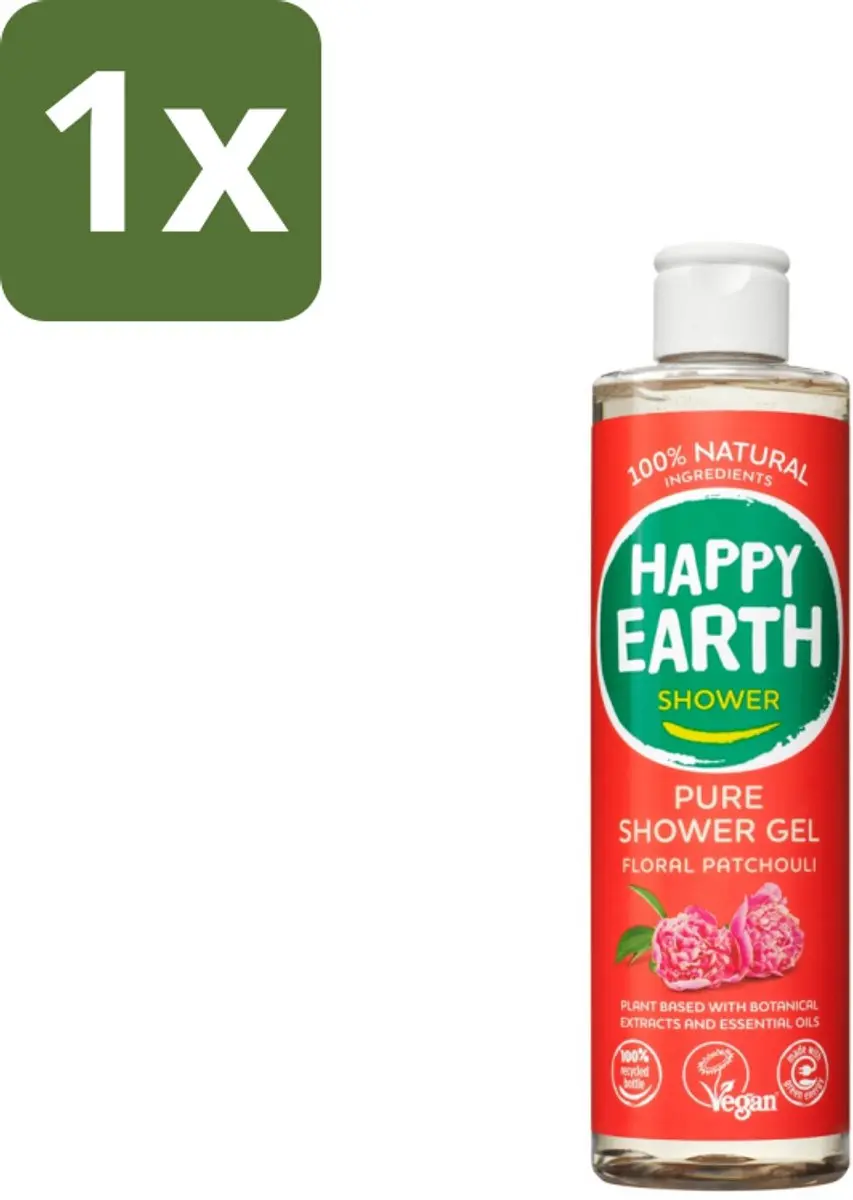 Happy Earth Douchegel Patchouli 300ml