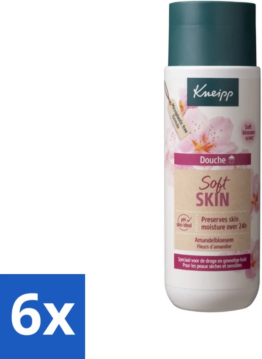Kneipp Douchegel Soft Skin Amandelbloesem 200ml - 6 Stuks