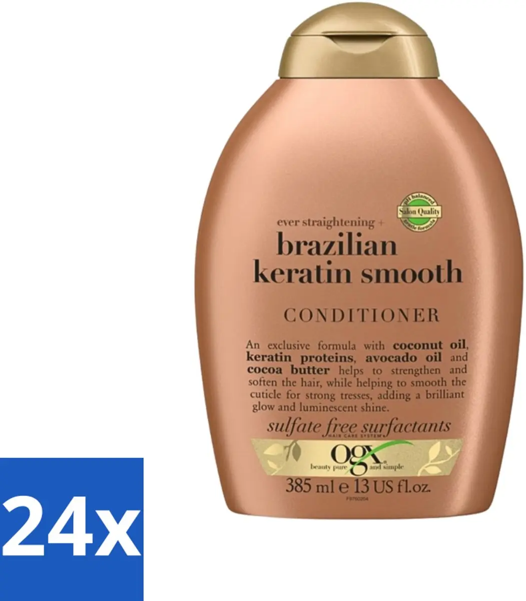 OGX Brazilian Keratin Smooth Conditioner 385ml