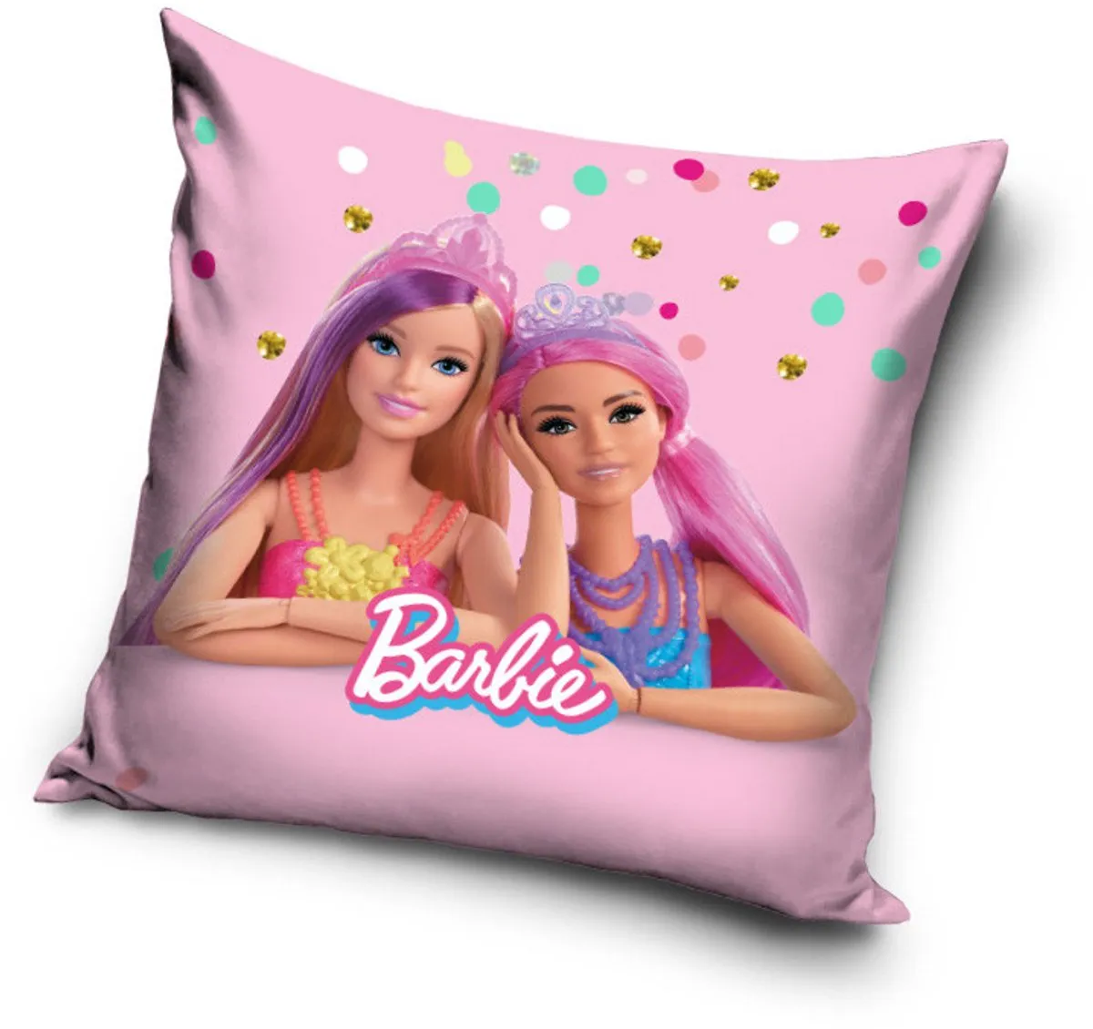Barbie Friends Velours Kussenhoes 40x40cm