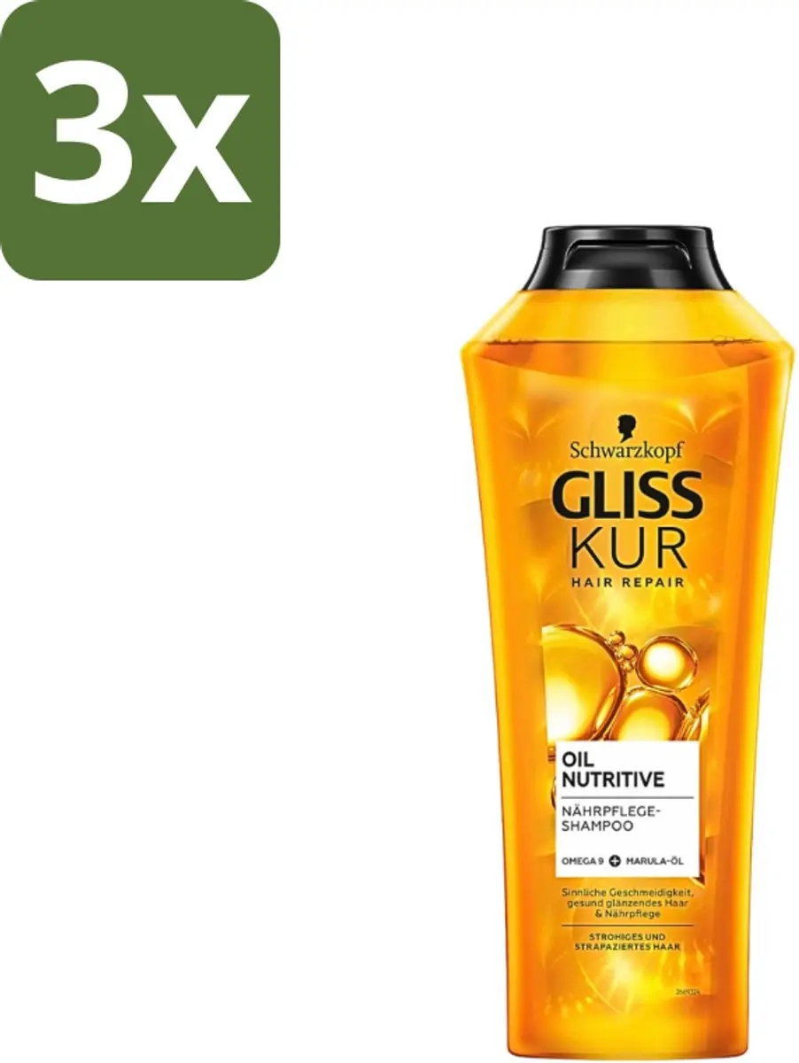 Gliss Kur Oil Nutritive Shampoo 400ml