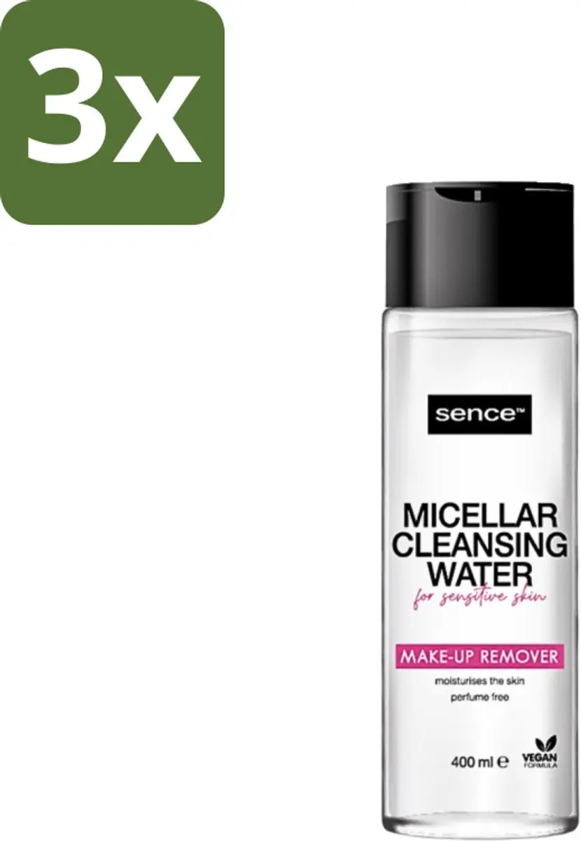 Sence Micellair Water Gevoelige Huid 400ml - 3 Stuks