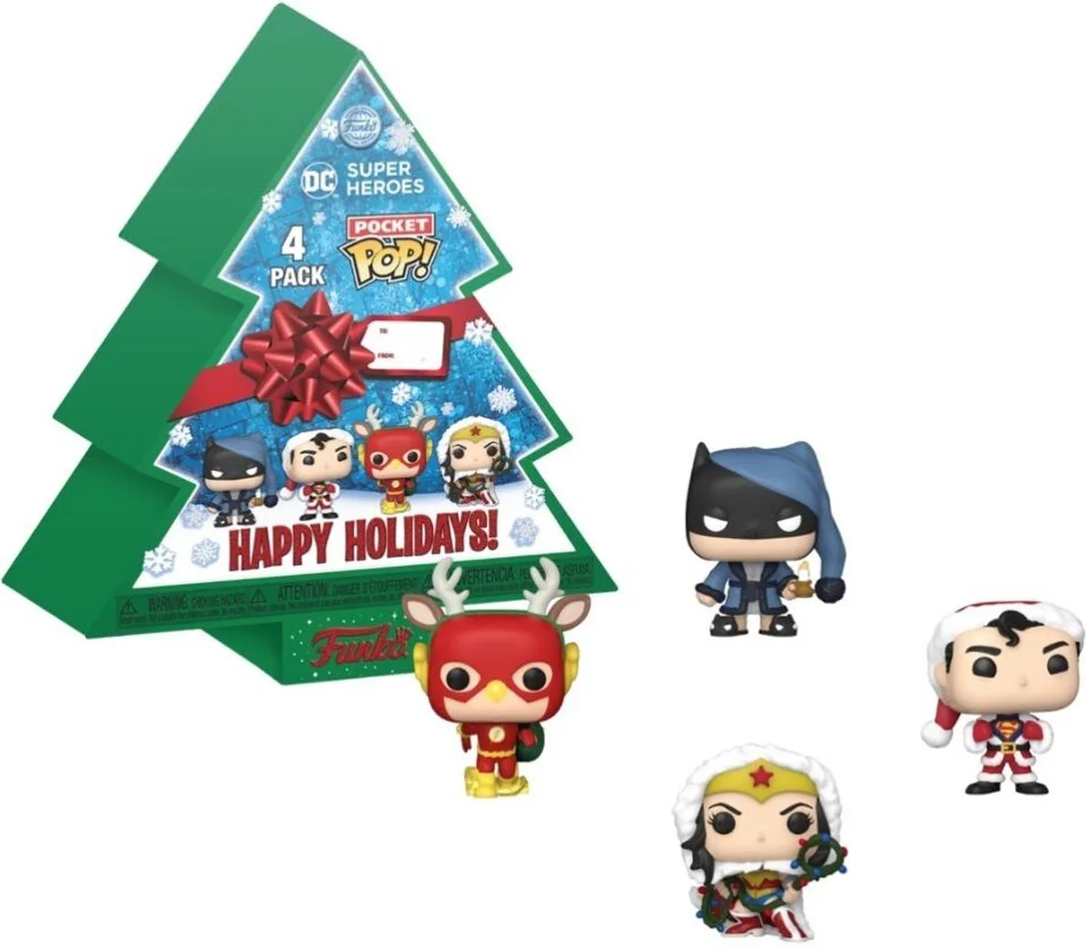 Funko DC Comics Justice League Pocket POP! Verzamelfiguren - 4 Stuks - 4cm - Multicolor