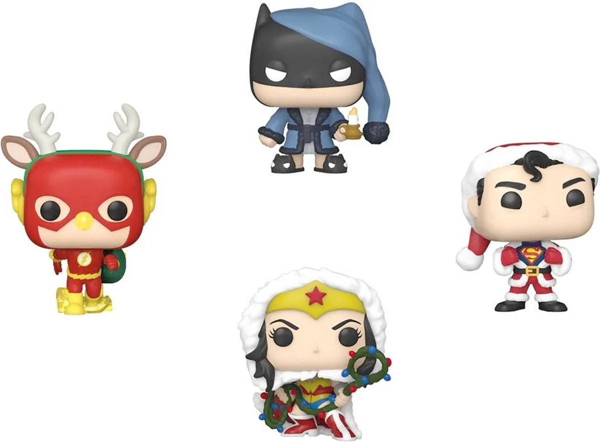Funko DC Comics Justice League Pocket POP! Verzamelfiguren - 4 Stuks - 4cm - Multicolor
