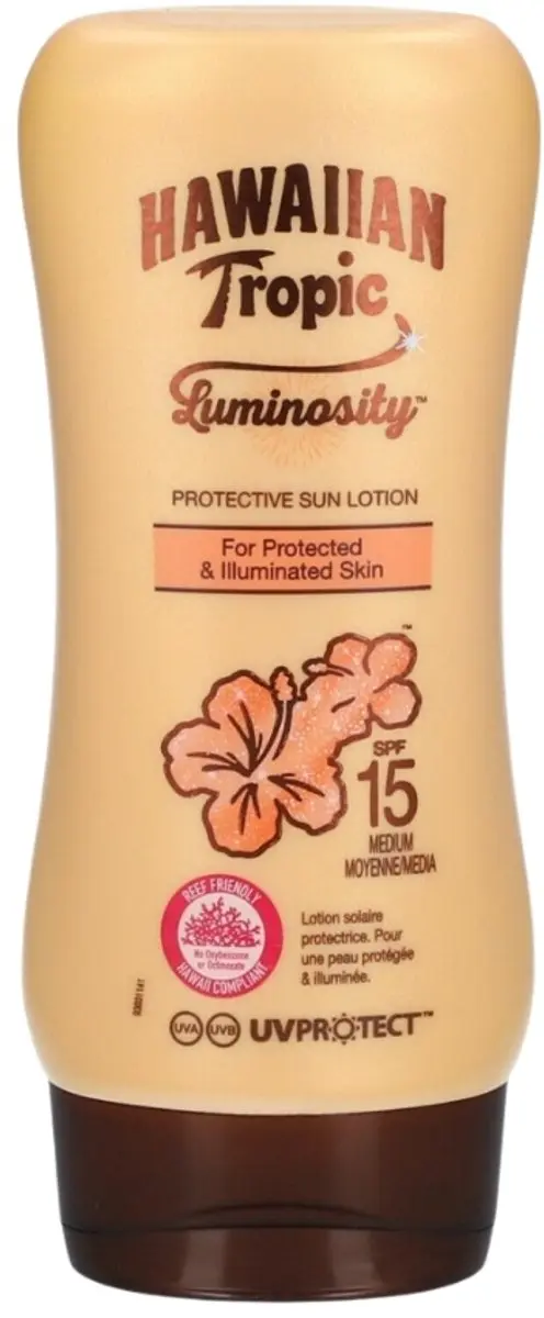 Hawaiian Tropic Luminosity Medium SPF15 Zonnebrandlotion 15x180ml