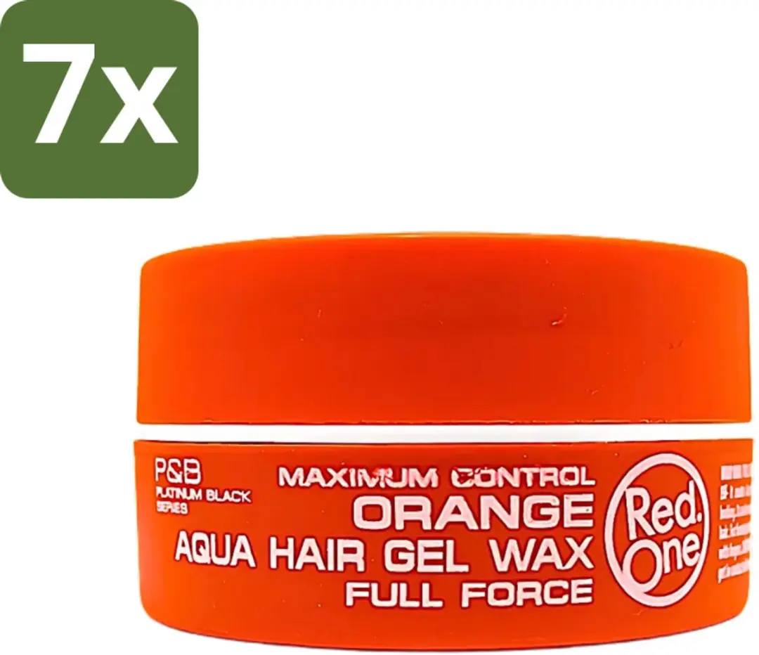 Red One Haarwax Aqua Orange 150ml - 7 Stuks