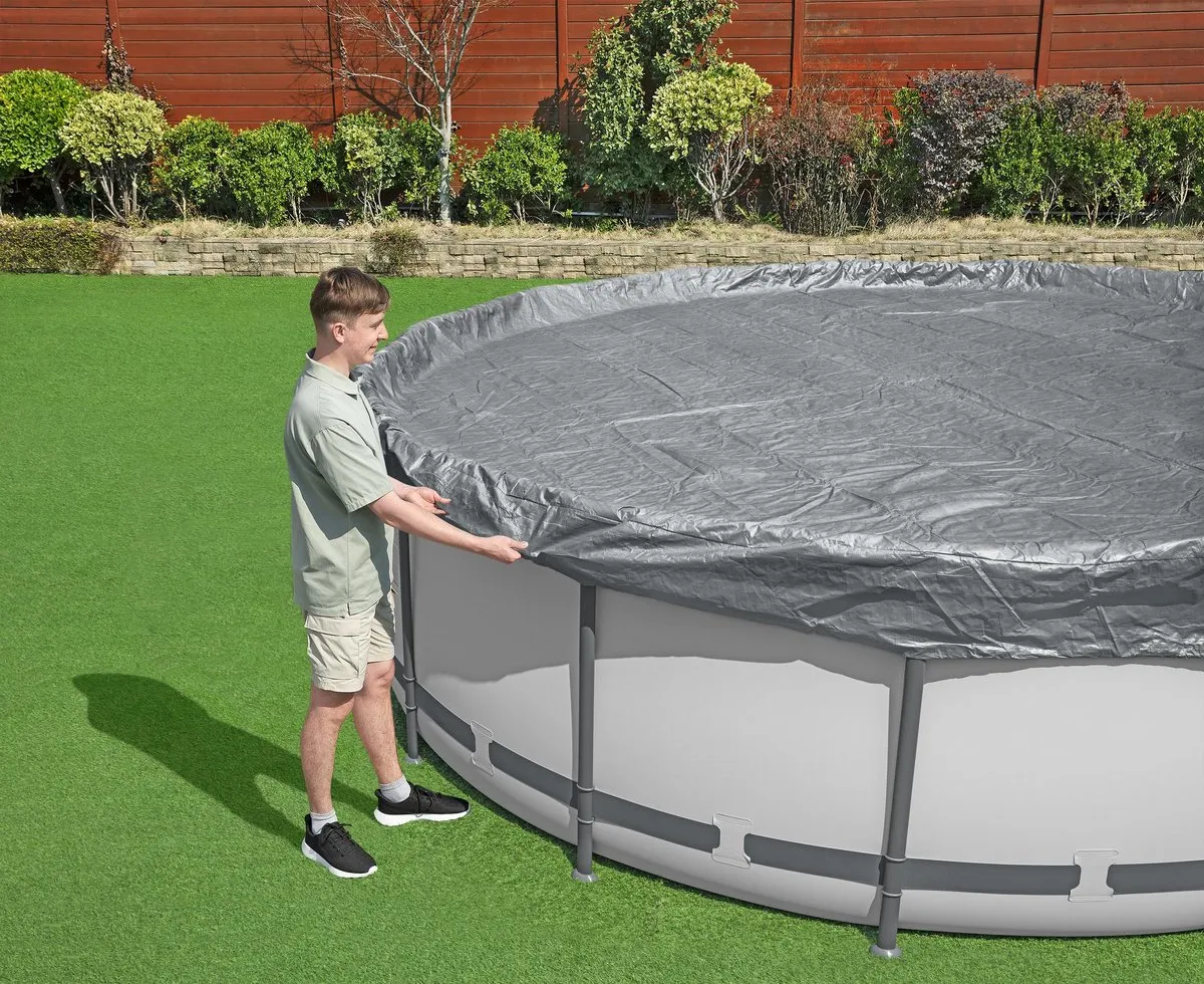 Bestway Premium Zwembadafdekking 457cm - Grijs