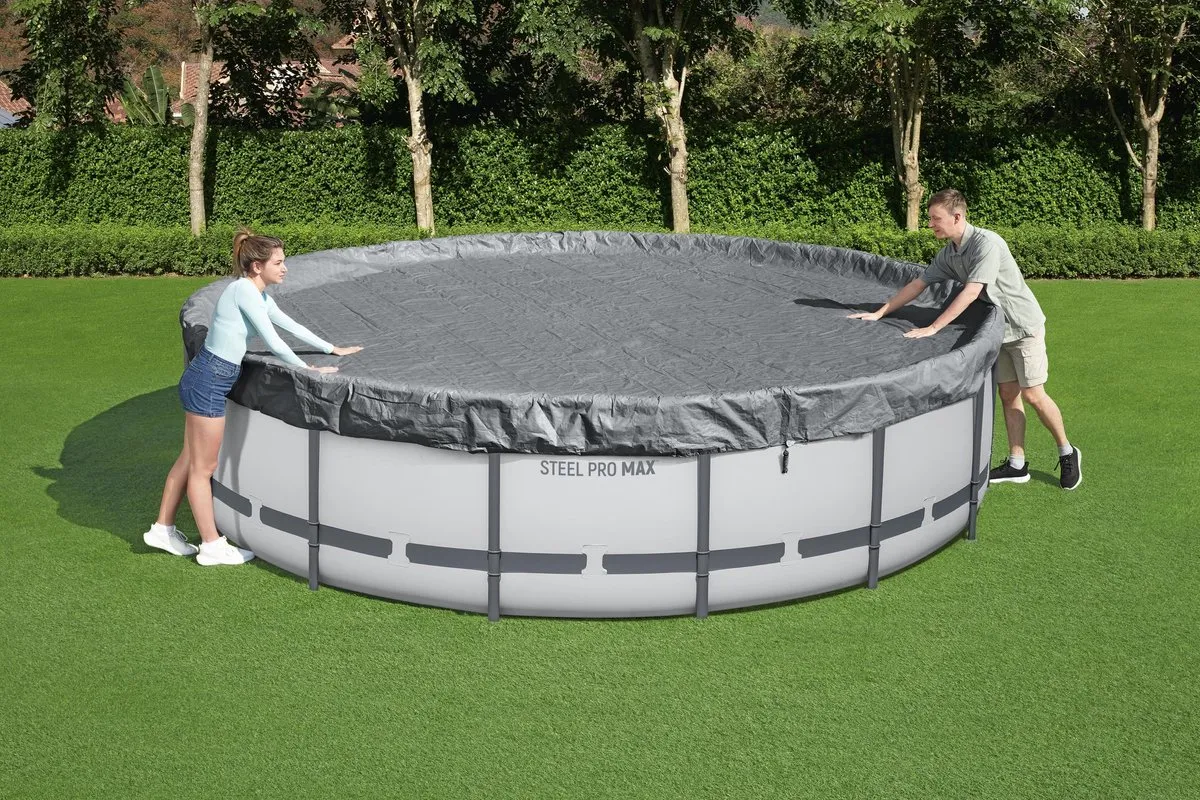 Bestway Premium Zwembadafdekking 457cm - Grijs