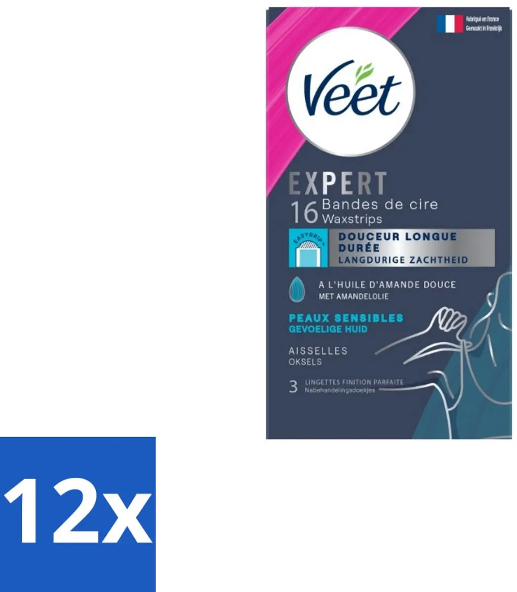 Veet Expert Gevoelige Huid Ontharingsstrips Oksels