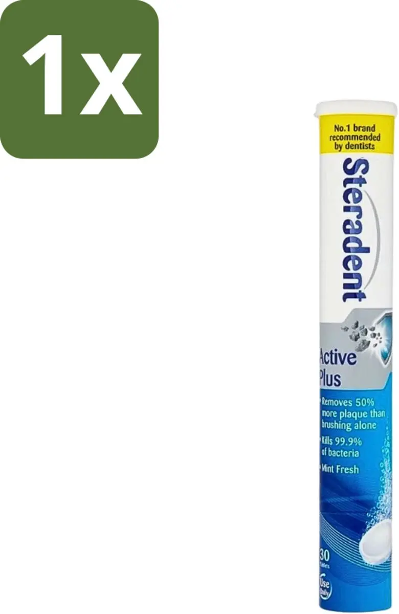 Steradent Active Plus Reinigingstabletten 30 Stuks