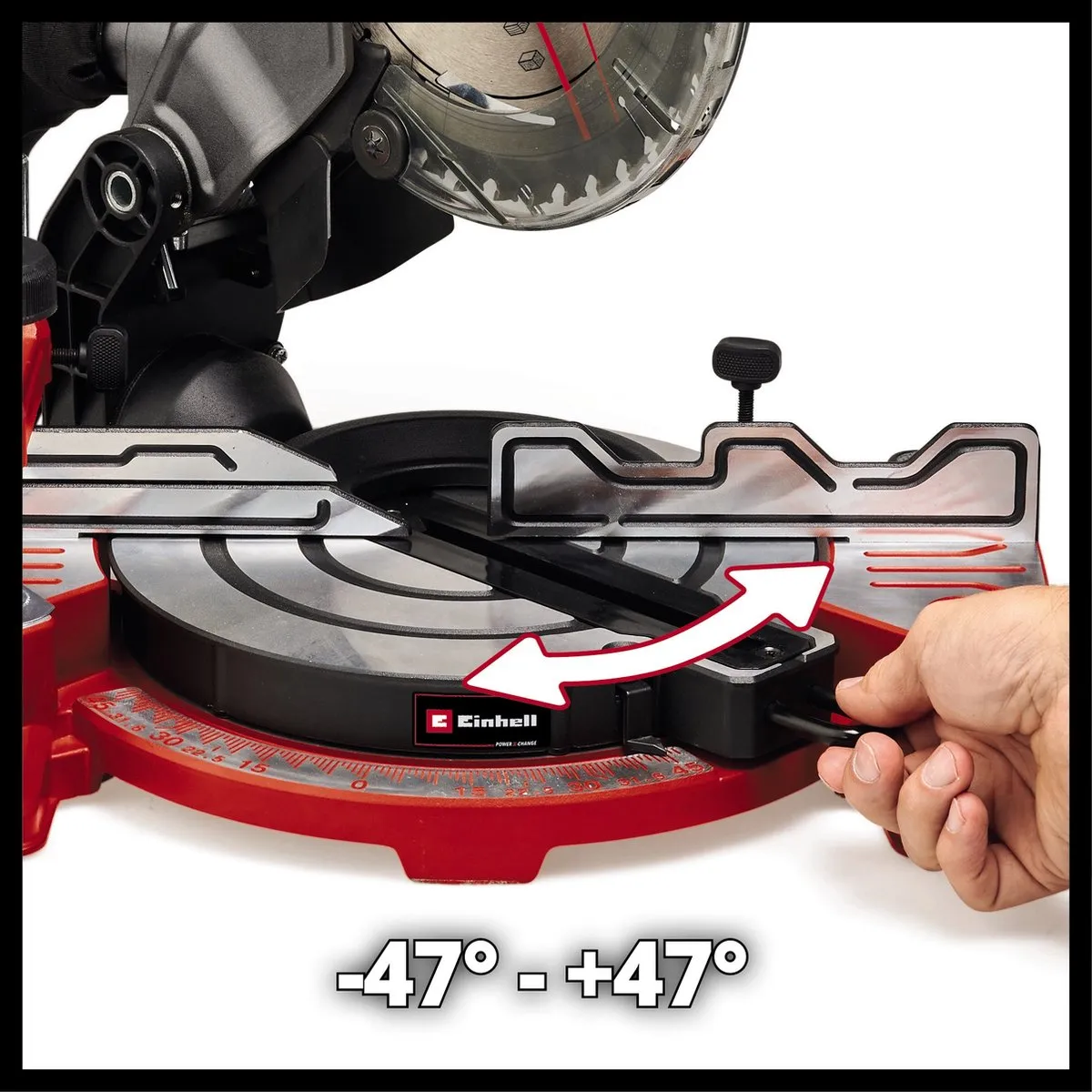 Einhell TE-MS 18/8 Li Solo Accu Afkort-/Verstekzaag - 216mm - 40 tanden