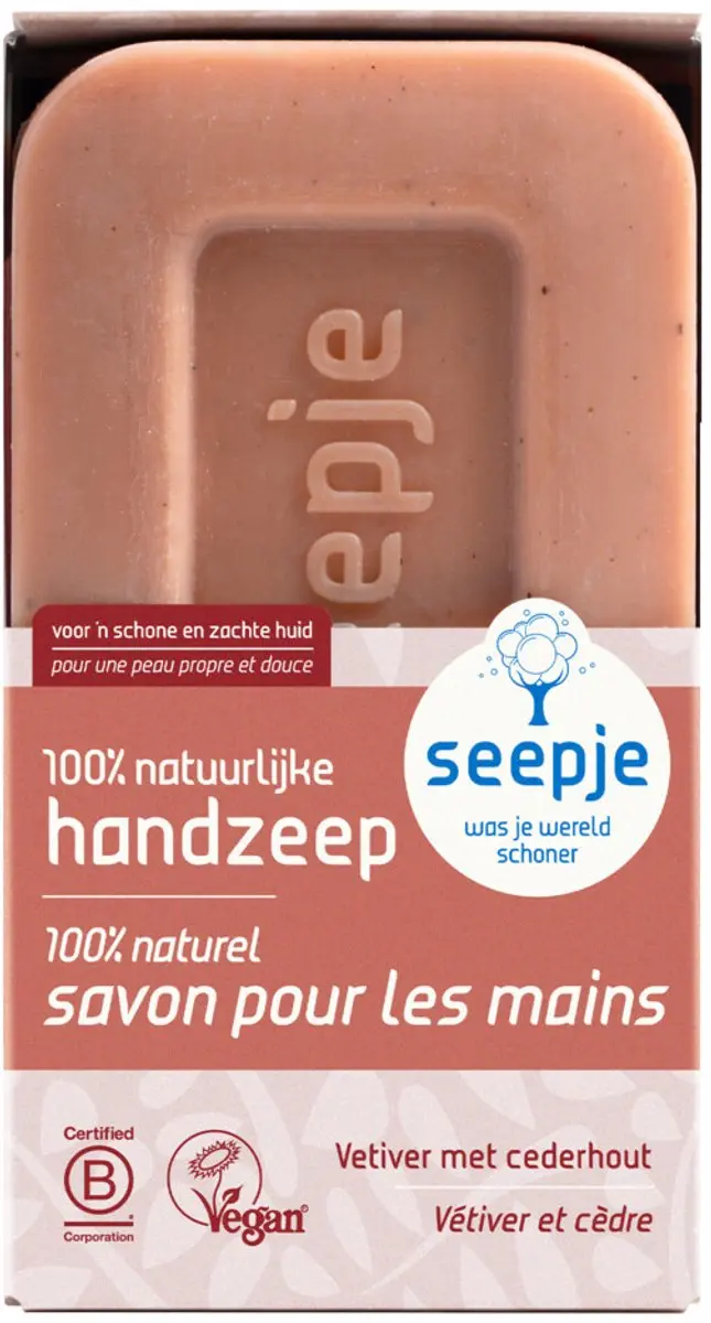 Seepje Vetiver met Cederhout Handzeep 120g - 25 Stuks