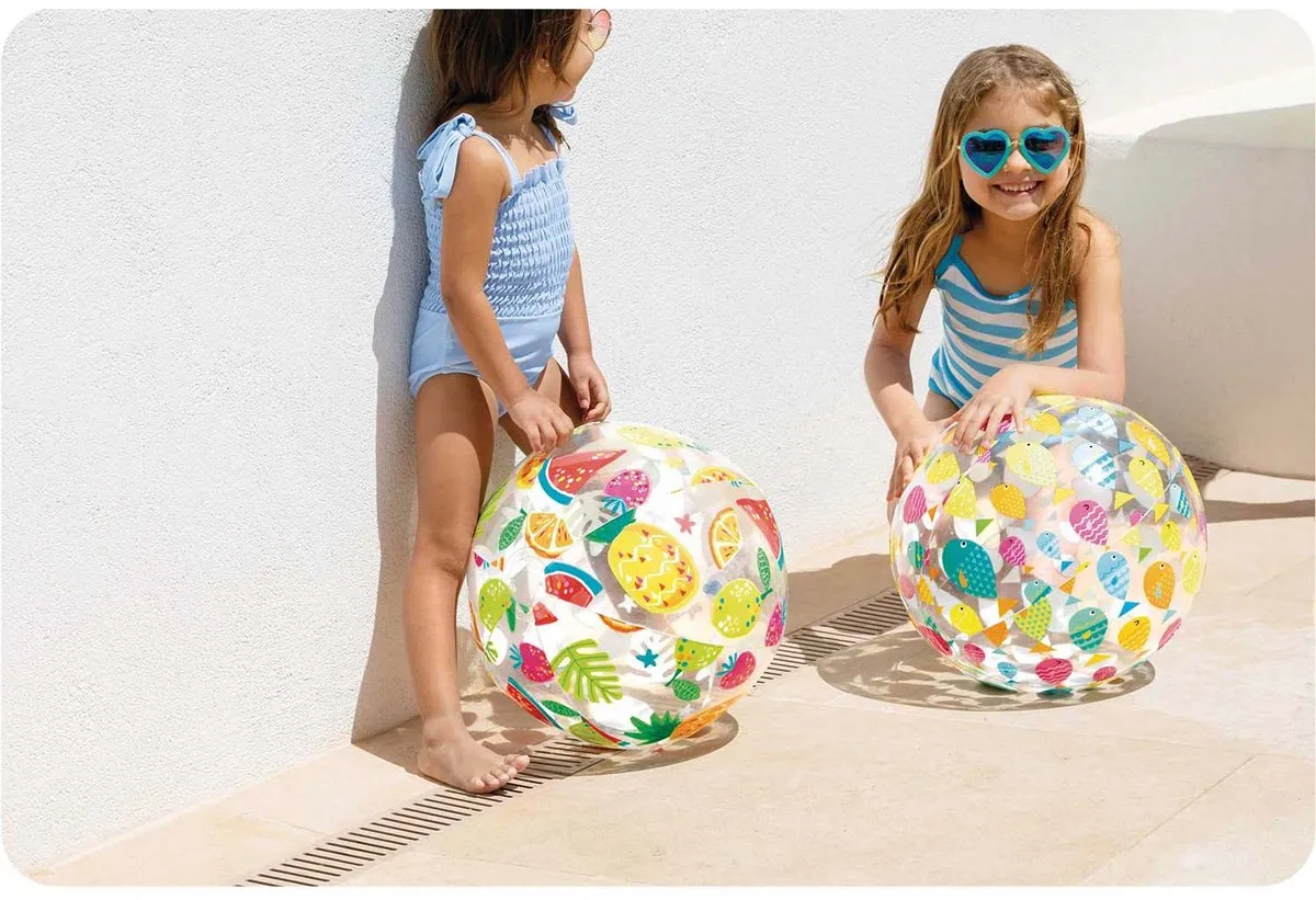 Intex Opblaasbare Strandbal Vrolijke Visjes 51cm - 59040