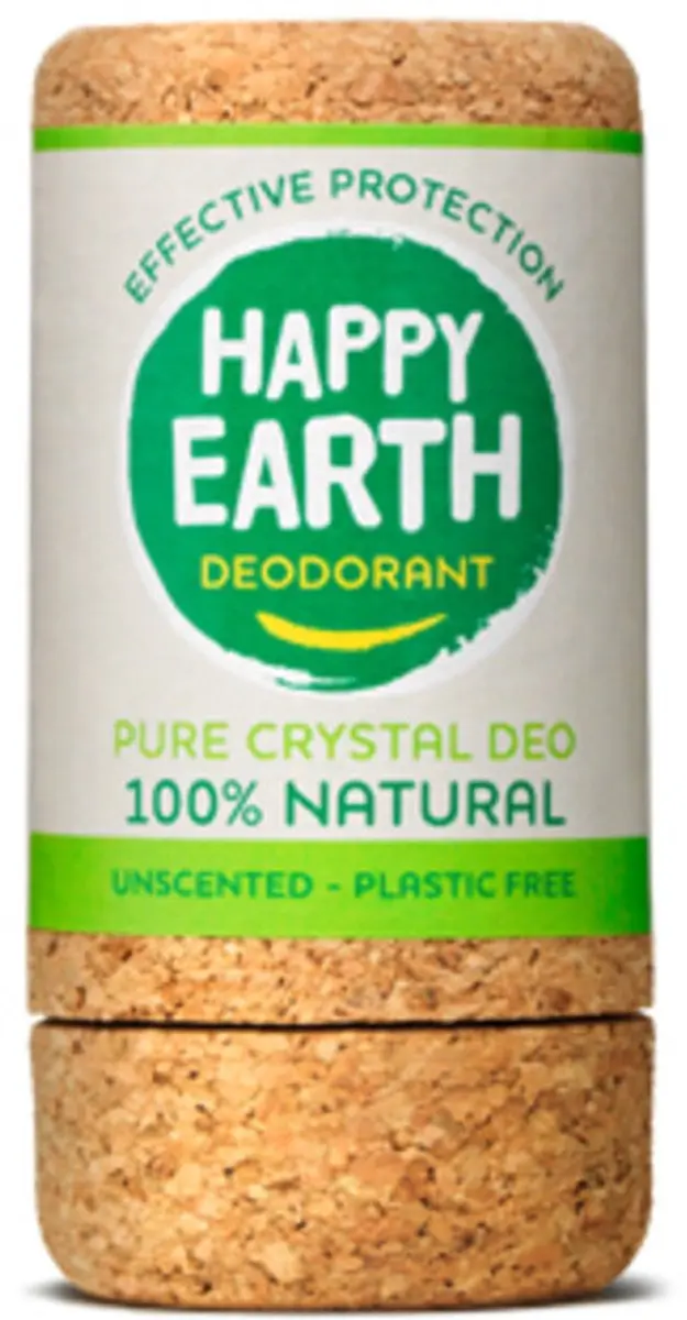 Happy Earth Deodorant Crystal Unscented 90g - 12 Stuks