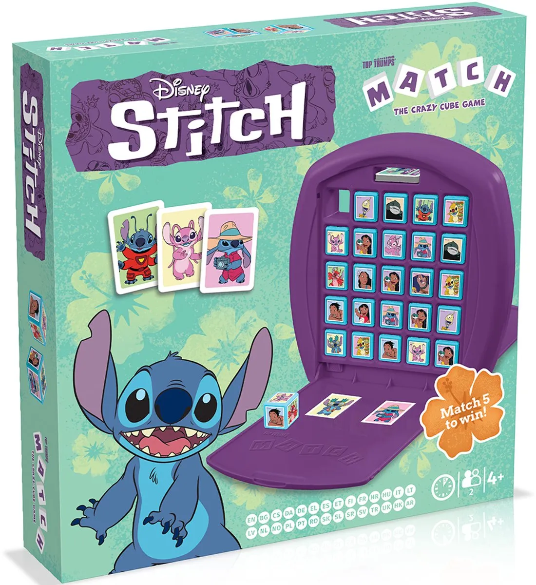 Winning Moves Top Trumps Match The Craze Cube Lilo & Stitch