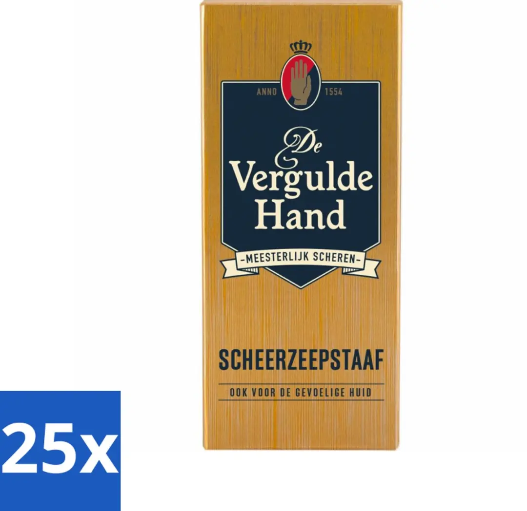 Vergulde Hand Scheerzeepstaaf 75g