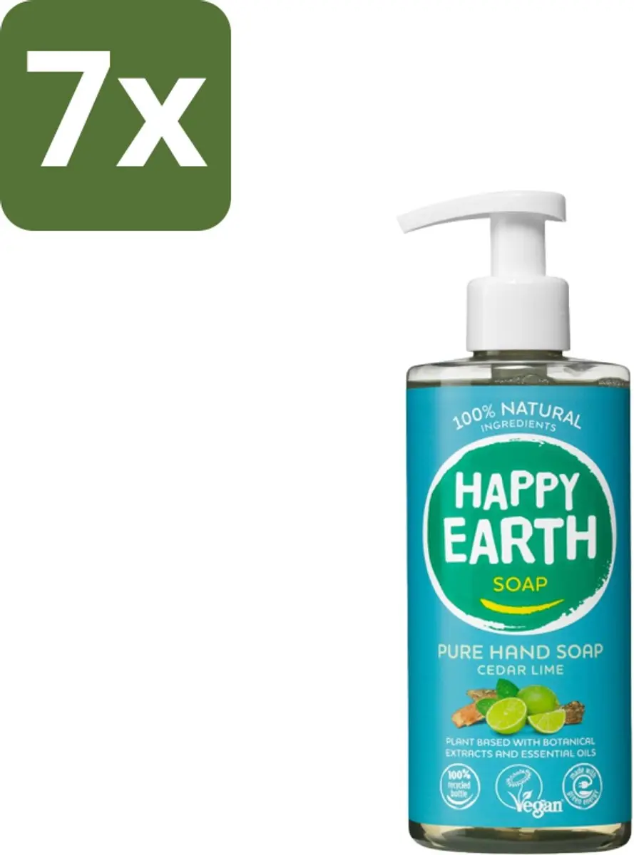Happy Earth Handzeep Cedar Lime 2100ml