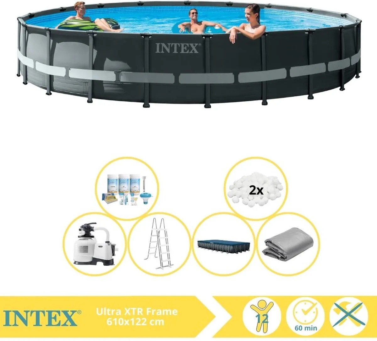Intex Ultra XTR Frame Zwembad 610x122cm