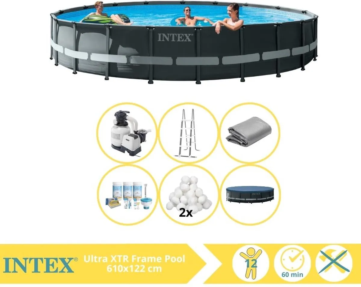 Intex Ultra XTR Frame Zwembad 610x122cm - 30.079L - MPN 26334GN
