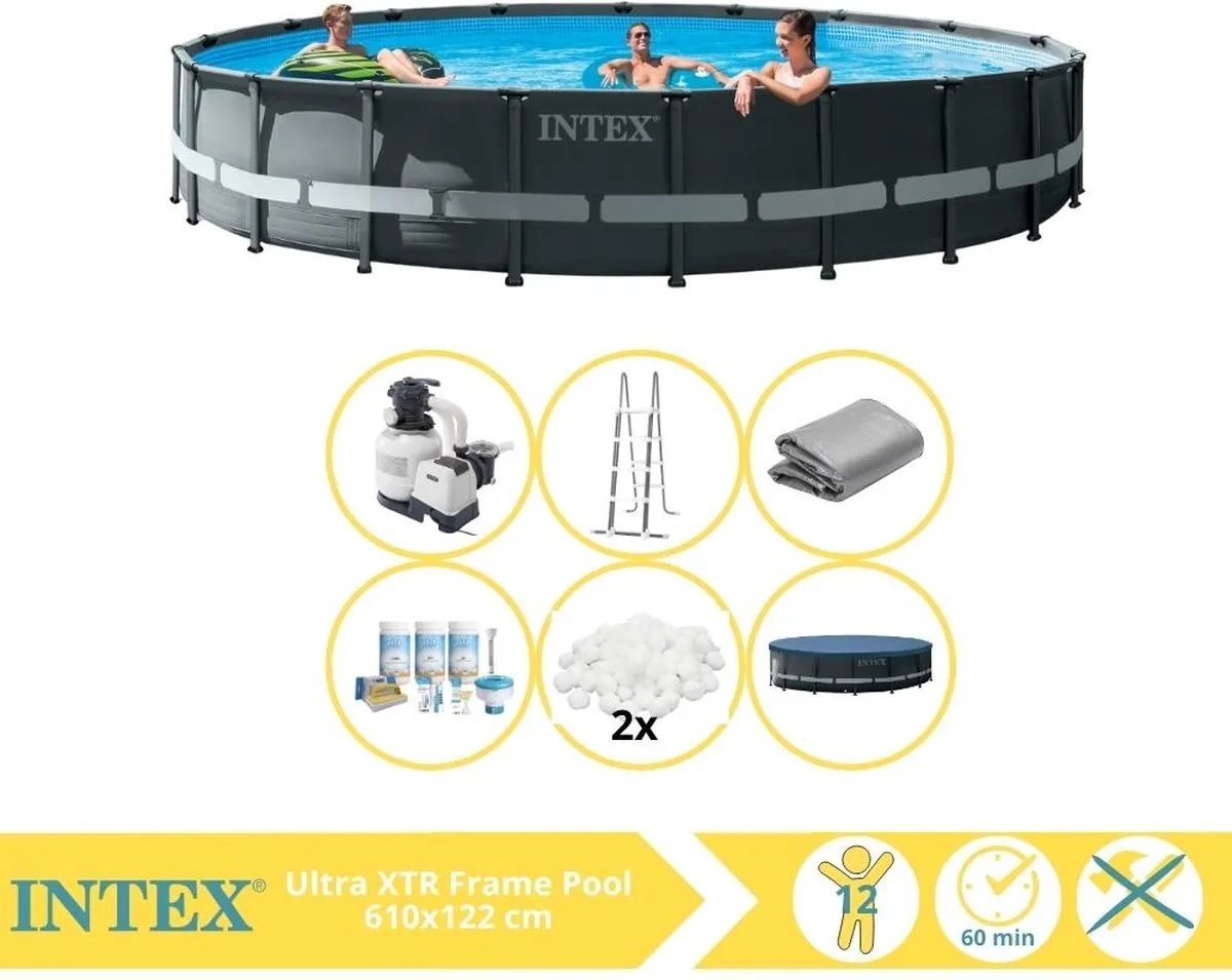 Intex Ultra XTR Frame Zwembad 610x122cm - 30.079L - MPN 26334GN