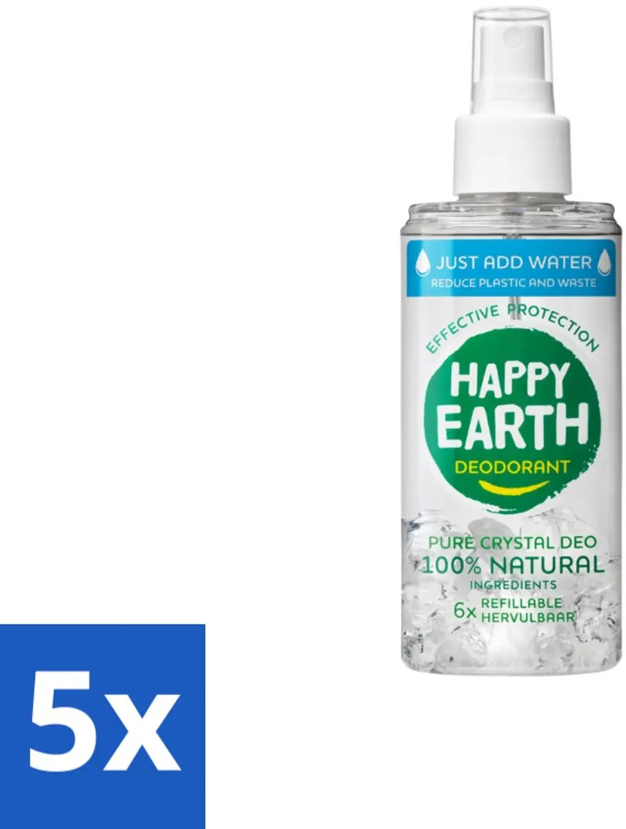 Happy Earth Just-Add-Water Deo Spray Unscented 100ml
