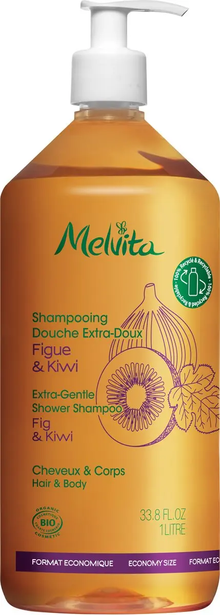 Melvita Extra Zachte Shampoo Kiwi-Vijg 1000ml